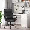 BestMassage Big and Tall Office Chair 500lbs Executive Chair Wide PU Leather for Heavy Individuals, Black - 2 of 4