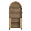 Dolonm 30.7 in.Modern Dome Cabinet with LED Lighting - MDF Storage Shelf, Space-Saving Design for Living Room, Bedroom, Office - 4 of 4