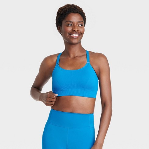 Women's Light Support Strappy Longline Sports Bra - All In Motion™ Lavender  Xl : Target