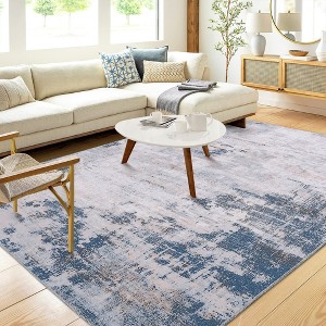 WhizMax Area Rug Abstract Rug Distressed Mat Throw Floor Carpet for Bedroom Living Room - 1 of 4