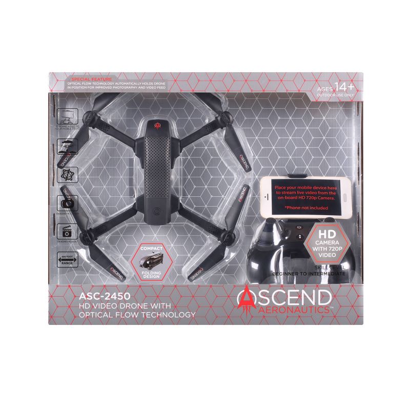 Ascend Aeronautics ASC-2450 Premium HD Video Drone with Optical Flow Technology, 1 of 6