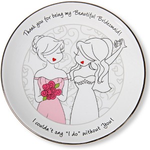 Pavilion Gift Company - Bridesmaid - 5" Keepsake Dish - Decorative Trays and Platters - 1 of 4