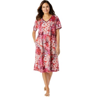 Dreams & Co. Plus Size Short T-Shirt Lounger