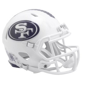 San Francisco 49ers 2024 Salute To Service Alternate Riddell Speed Mini Helmet New in Box - 1 of 1