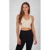 Yogalicious Womens 2-Pack Ribbed Seamless Day Dreamer V-Neck Bra Tank - 2 of 4