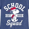 Girls' - Peanuts - Snoopy School Squad Fitted Short Sleeve Graphic T-Shirt - 2 of 4