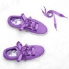 Elerevyo Women's Satin Flat Ribbon Shoelaces Sneakers Canvas Shoestrings 2 Pairs - 4 of 4