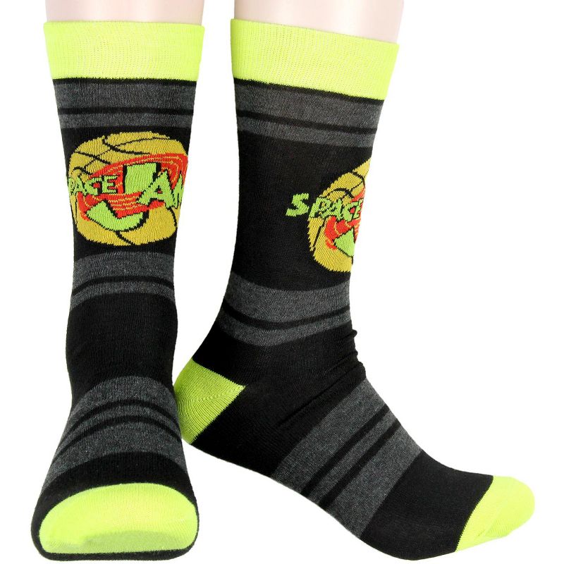 Space Jam Socks Original Film Logo Designs 5 Pack Adult Crew Socks Multicoloured, 2 of 8