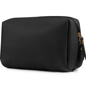 Narwey PU Leather Makeup Bag Travel Cosmetic Bag Toiletry Organizer - 1 of 3
