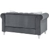 TiramisuBest Stylish Navy Blue Loveseat, Modern Upholstered Sofa Perfect for Contemporary Homes - 3 of 4