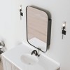 Lirago Framed Recessed Wall mounted Bathroom Vanities Medicine Cabinet with Mirror with Shelves 36x24 Black - 2 of 4
