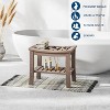 HDPE Showers Bench with Storage Shelf,Shower Bench for Inside Shower to Sit On,Waterproof Showers Stool/Chair/Seat for Bathroom, Bathtub, Supports - 2 of 4
