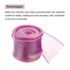 Unique Bargains Gift Wrapping Wide Sheer Wired Pastel Shimmer Iridescent Chiffon Ribbons 1 Pc - 3 of 4