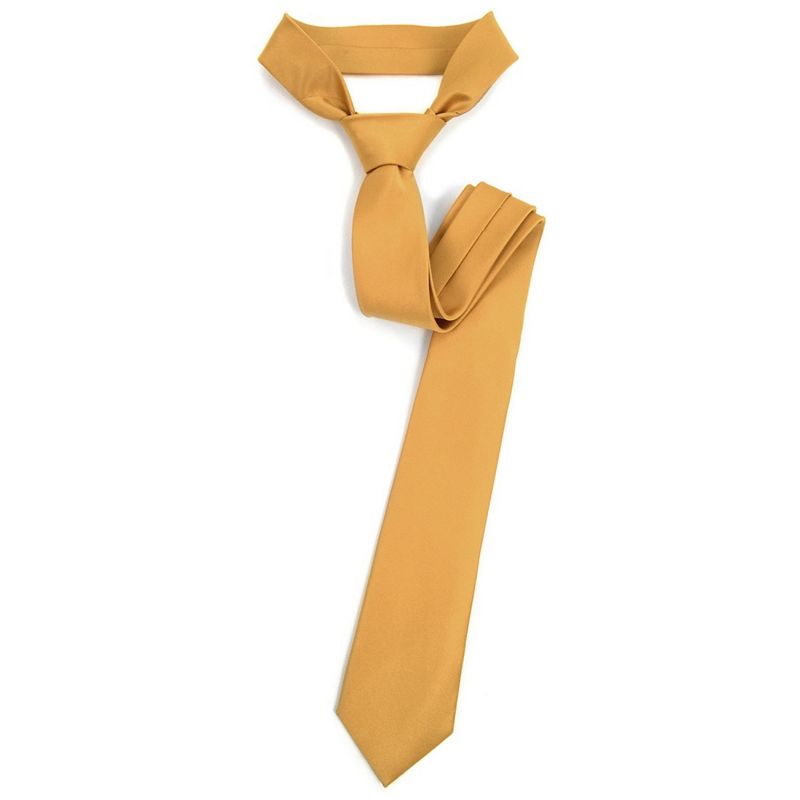 Men's Solid Color 2.5 Inch Wide And 57 Inch Long Slim Neckties, 2 of 5