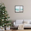 Stupell Industries Snowy Christmas Tree on Beach Floating Frame Canvas Art, Black, 31" x 25" - 3 of 4