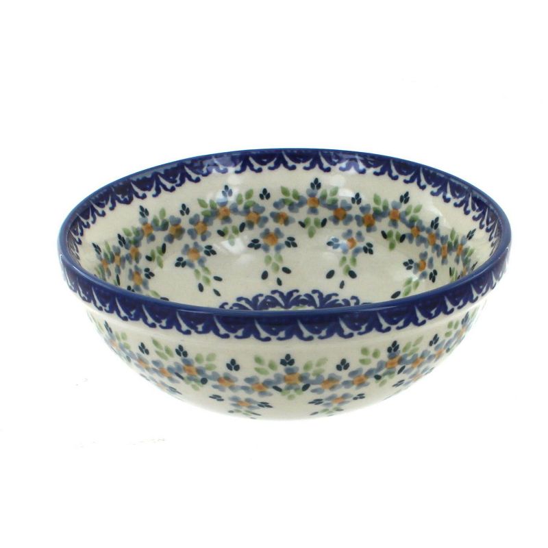 Blue Rose Polish Pottery M089 Manufaktura Dessert Bowl, 1 of 4