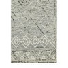 Gray Ivory And Black Wool Argyle Hand Hooked Area Rug - 4 of 4