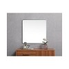Elegant Lighting Soft corner metal square mirror 42x42 inch in Silver - 4 of 4