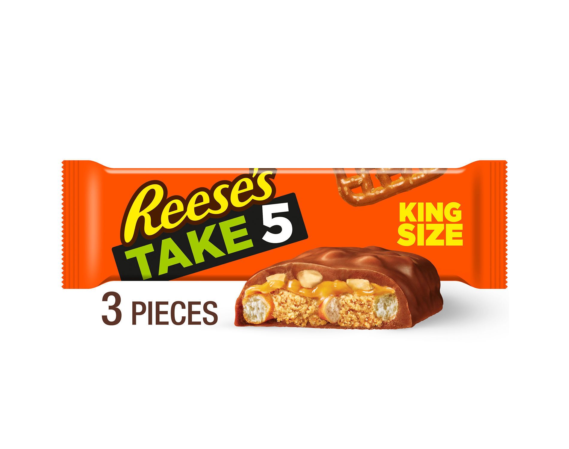 Reese's Take 5 Pretzel, Peanut and Chocolate King Size Candy Bar - 2.25oz