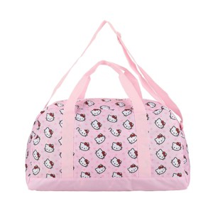 Hello Kitty Character Face Pink 21” Packable Duffel - 1 of 4
