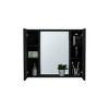 GlasFlength Decorative Wall Mirrors Bathroom Decor Cabinet Accent Mirror Vanity Medicine Cabinet Mirrors for Bathroom Wall, Black, 23.6"*5.4"*19.5" - 3 of 4
