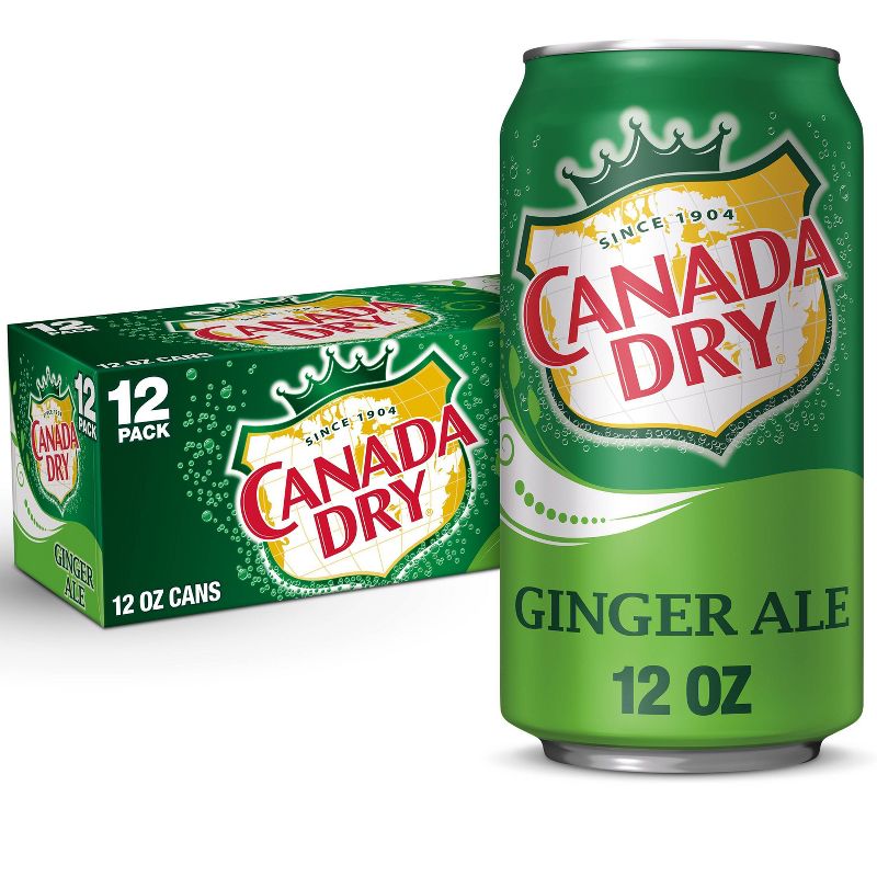 Canada Dry Ginger Ale Soda - 12pk/12 fl oz Cans, 1 of 10