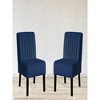 29.5"Reese Mid Century Modern Accent Chairs Set of 2 with Minimalist Design - 2 of 4