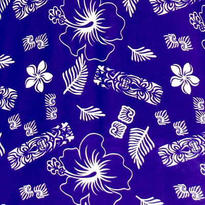 hibiscus aztec royal blue