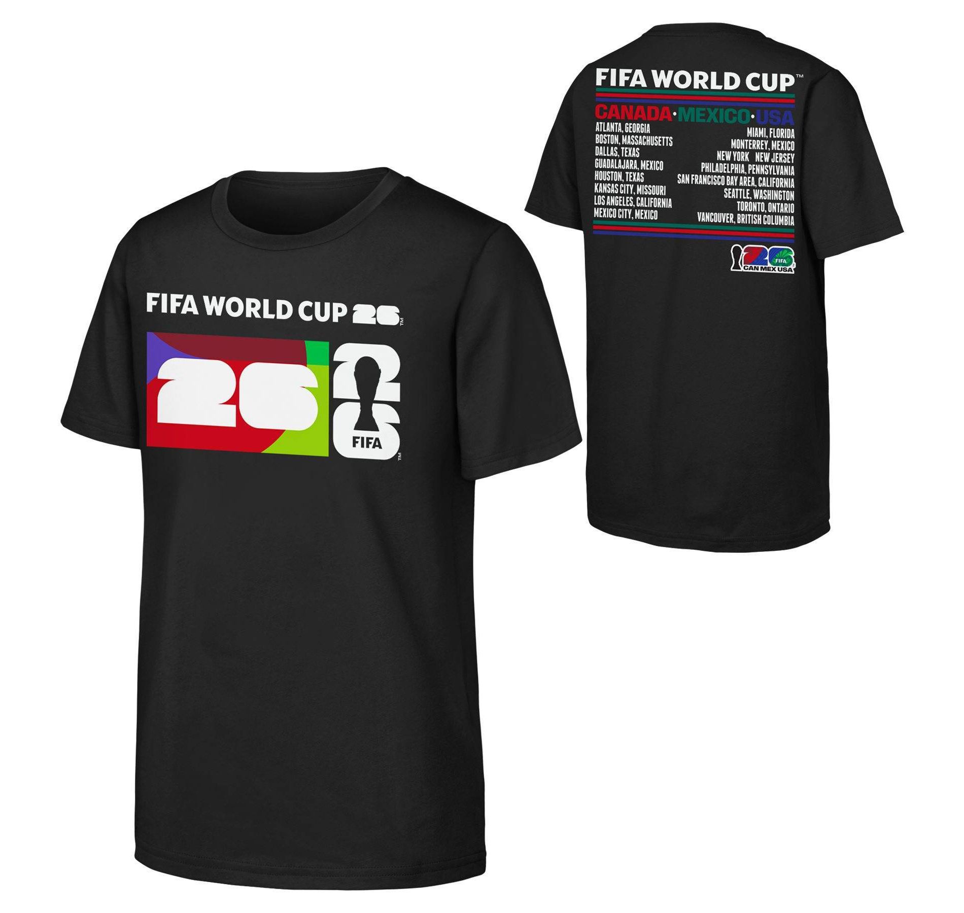 FIFA World Cup Adult Black Tour T-Shirt
