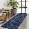 Machine Washable Rugs for Living Room Non-Slip Vintage Floral Print Distressed Throw Area Rugs for Bedroom Stain Resistant Low Pile No Shed Rug - 3 of 4