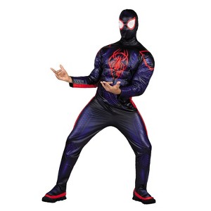 Jazwares Men's Miles Morales Qualux - Size X Large - Black - 1 of 1