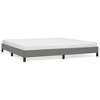 vidaXL Bed Frame Dark Gray 76 in.x79.9 in. King Fabric - 2 of 4