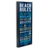 Stupell Industries Blue Planked Beach Rules Sign, 13" x 30" - 3 of 4