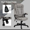 TiramisuBest 6-Point Vibrating Heat Massage Office Chair, Reclining, Adjustable Height, Grey, 264 lbs Cap - 4 of 4