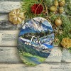 Vibrant Taos New Mexico Ornament, Pueblo Mountainside Christmas Gift and Souvenir | OrnamentallyYou - 4 of 4
