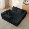 TiramisuBest 104 Inch Cloud Sectional Couch Chenille L Shape Chaise Deep Seat Modular Sofa Vacuum Compressed 5 Pillow Wrinkle Free - 2 of 4