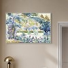 Art Remedy Golden Henri Edmond Cross - Garden at Saint Clair Impresionism Landscape Wall Art, 45" x 30", Silver Frame - 2 of 4