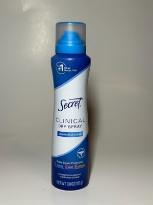 cigarette spray deodorant Smoke Odor Eliminator Secret Clinical Dry Spray Antiperspirant