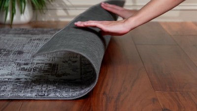 Eco-Friendly Easy-Care Synthetic Square Area Rug - Gray 6' x 6'