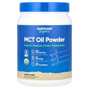 Nutricost Organic MCT Oil Powder, Unflavored, 16.2 oz (454 g) - 1 of 2
