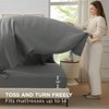 Black Queen Bedding Set - 7 Pieces Boho Style, All Seasons, Comforter, Sheets, Pillowcases Shams - 4 of 4