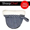 SharpChef Heat and Slip Resistant Neoprene Oven Mitts Set, Soft Cotton Lining, Waterproof, BPA-Free, 2 Count - 4 of 4