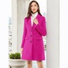 INSPIRE CHIC Women's Notched Lapel Single Breasted Outwear Fall coat - 3 of 4
