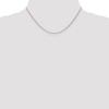 Black Bow Jewelry 1mm 10k White Gold Solid Cable Chain Necklace - 2 of 4