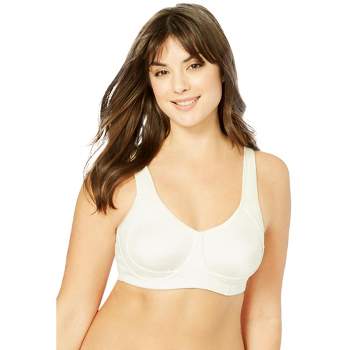 Comfort Choice Women's Plus Size Lace Out Wire Bra