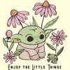 Men's Star Wars: The Mandalorian Grogu Enjoy the Little Things Frog T-Shirt - 2 of 4