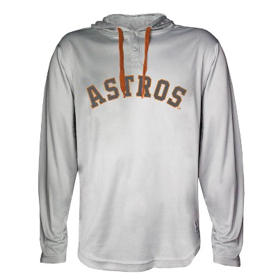 Mlb Houston Astros Boys' Long Sleeve Twofer Poly Hooded Sweatshirt : Target