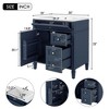 NicBex 30" Bathroom Storage Cabinet with Sink, Morden Bathroom Vanity, 2 Drawers and 1 Spacious Cabinet Door for Bathroom - 2 of 4