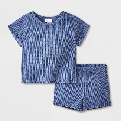 Baby Waffle Top & Bottom Set - Cat & Jack™