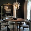Rennnsan Gravael 23"W 8-Light Sputnik Dandelion Glass Modern Dimmable Chandelier in Gold - 4 of 4